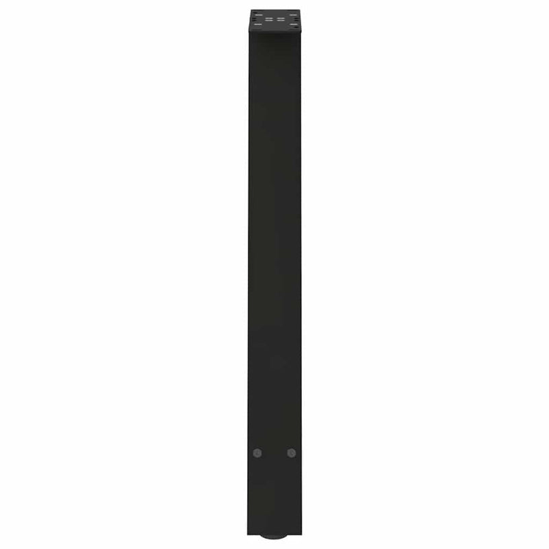 vidaXL 2 db fekete A-alakú acél étkezőasztal láb 50 x (72-73) cm