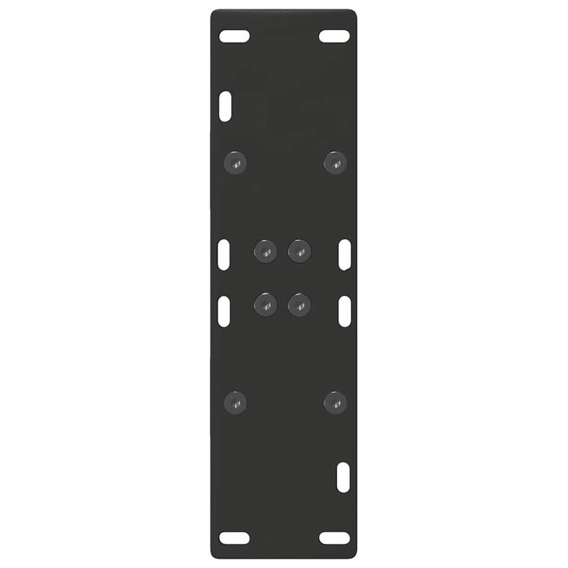 vidaXL 2 db fekete A-alakú acél étkezőasztal láb 50 x (72-73) cm