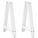 vidaXL 2 db fehér A-alakú étkezőasztal láb 50 x (72-73) cm acél étkezőasztal láb