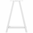 vidaXL 2 db fehér A-alakú étkezőasztal láb 50 x (72-73) cm acél étkezőasztal láb