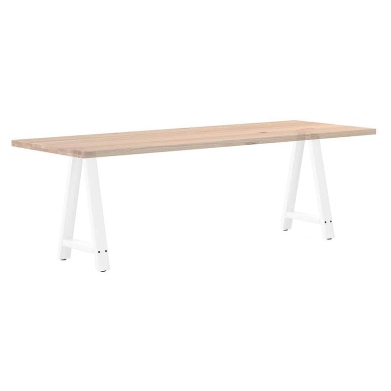 vidaXL 2 db fehér A-alakú étkezőasztal láb 50 x (72-73) cm acél étkezőasztal láb