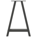 vidaXL 2 db antracitszürke A-alakú acél étkezőasztal láb 50x(72-73) cm