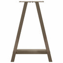 vidaXL 2 db A-alakú étkezőasztal láb 50x(72-73) cm acél