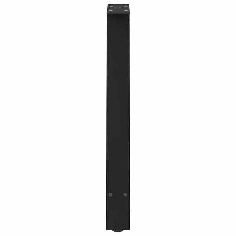 vidaXL 2 db A-alakú étkezőasztal láb fekete 60 x (72-73) cm acél étkezőasztal láb