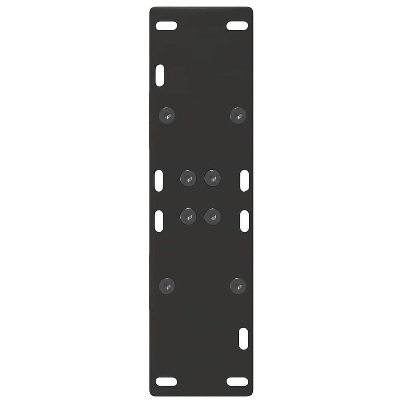 vidaXL 2 db A-alakú étkezőasztal láb fekete 60 x (72-73) cm acél étkezőasztal láb