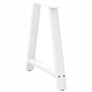 vidaXL 2 db fehér A-alakú étkezőasztal láb 70 x (72-73) cm acél étkezőasztal láb