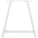 vidaXL 2 db fehér A-alakú étkezőasztal láb 70 x (72-73) cm acél étkezőasztal láb