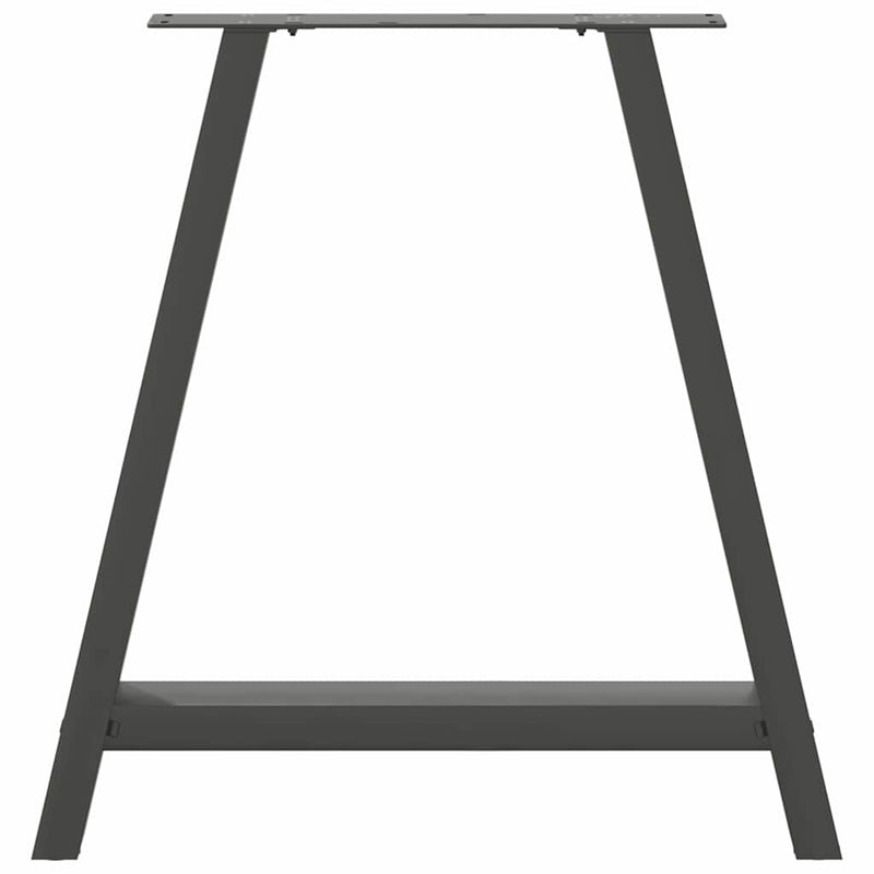 vidaXL 2 db antracitszürke A-alakú étkezőasztal láb 70x(72-73) cm acél étkezőasztal láb