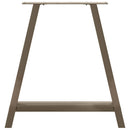 vidaXL 2 db A-alakú étkezőasztal láb 70x(72-73) cm acél