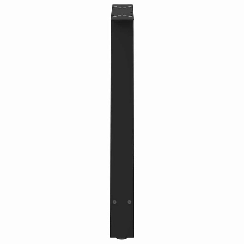 vidaXL 2 db A-alakú étkezőasztal láb fekete 80x(72-73) cm acél étkezőasztal láb