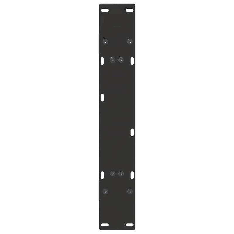 vidaXL 2 db A-alakú étkezőasztal láb fekete 80x(72-73) cm acél étkezőasztal láb