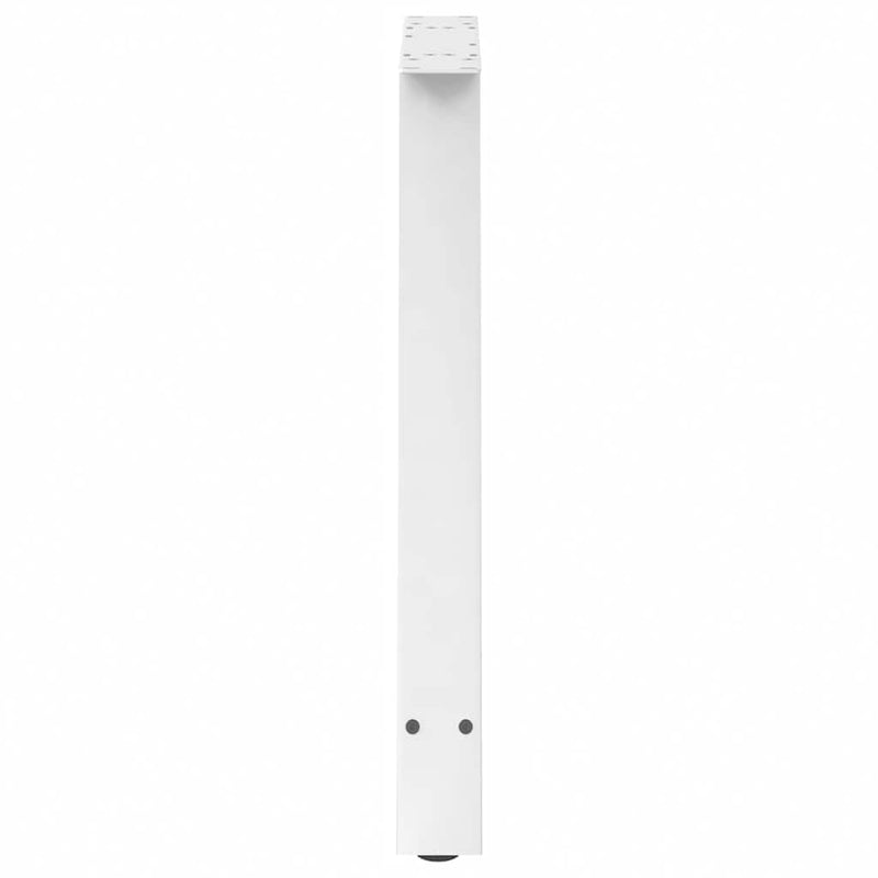 vidaXL 2 db A-alakú étkezőasztal láb fehér 80x(72-73) cm acél étkezőasztal láb