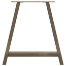 vidaXL 2 db A-alakú étkezőasztal láb 80x(72-73) cm acél étkezőasztal láb