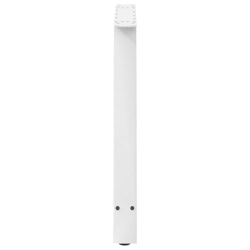 vidaXL 2 db A-alakú étkezőasztal láb fehér 90 x (72-73) cm acél étkezőasztal láb