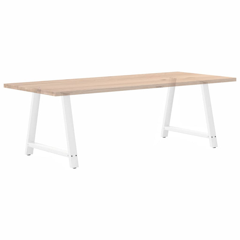 vidaXL 2 db A-alakú étkezőasztal láb fehér 90 x (72-73) cm acél étkezőasztal láb