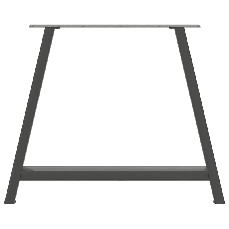 vidaXL 2 db antracitszürke A-alakú étkezőasztal láb 90 x (72-73) cm acél étkezőasztal láb