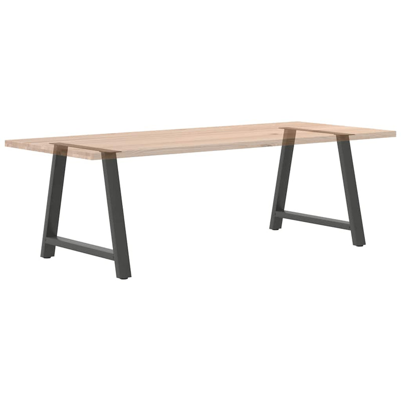 vidaXL 2 db antracitszürke A-alakú étkezőasztal láb 90 x (72-73) cm acél étkezőasztal láb