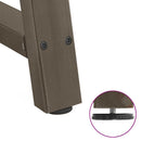 vidaXL 2 db A-alakú étkezőasztal láb 90 x (72-73) cm acél