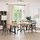 vidaXL 2 db A-alakú étkezőasztal láb fekete 100 x (72-73) cm acél étkezőasztal láb