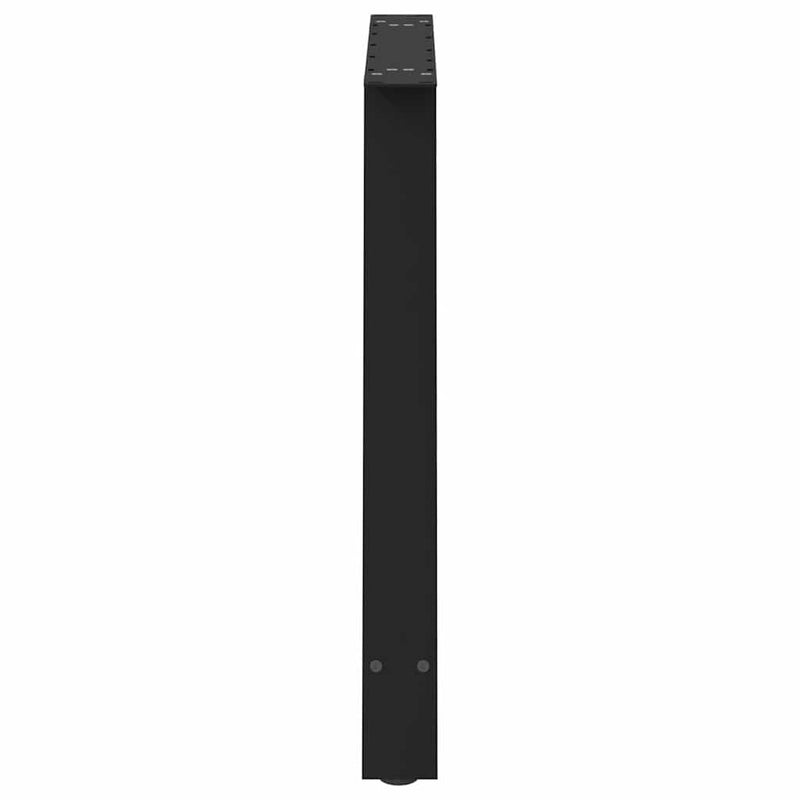vidaXL 2 db A-alakú étkezőasztal láb fekete 100 x (72-73) cm acél étkezőasztal láb