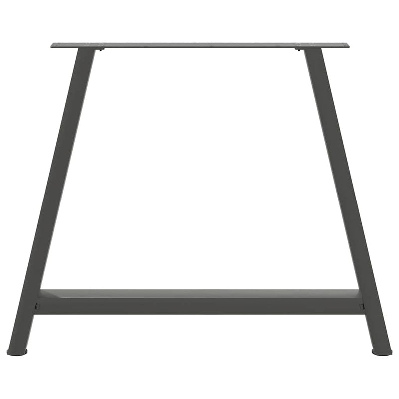 vidaXL 2 db antracitszürke A-alakú étkezőasztal láb 100 x (72-73) cm acél étkezőasztal láb