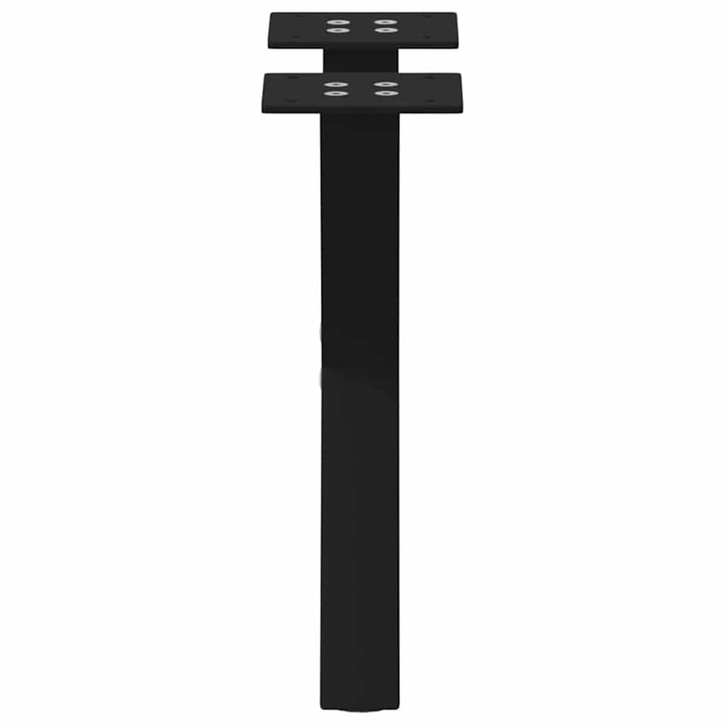 vidaXL 2 db fekete, X alakú acél dohányzóasztal láb 30 x (30-31) cm