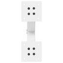 vidaXL 2 db fehér, X alakú acél dohányzóasztal láb 30 x (30-31) cm