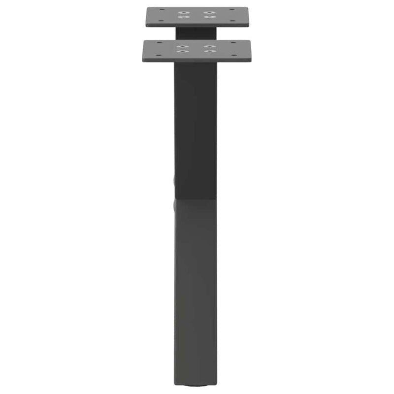 vidaXL 2 db antracitszürke X alakú acél dohányzóasztal láb 30x(30-31) cm