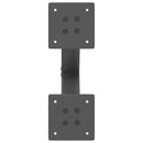 vidaXL 2 db antracitszürke X alakú acél dohányzóasztal láb 30x(30-31) cm