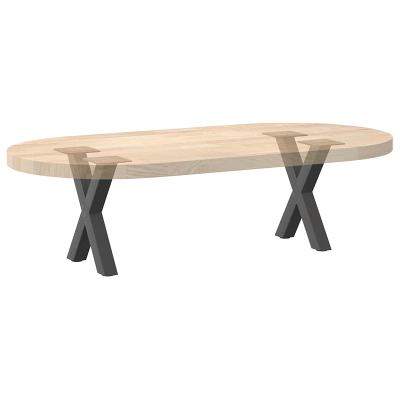 vidaXL 2 db antracitszürke X alakú acél dohányzóasztal láb 30x(30-31) cm