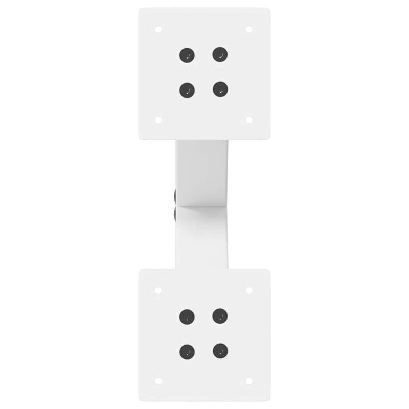 vidaXL 2 db fehér, X alakú acél dohányzóasztal láb 37 x (30-31) cm