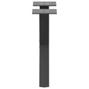 vidaXL 2 db antracitszürke X-alakú acél dohányzóasztal láb 37x(30-31) cm