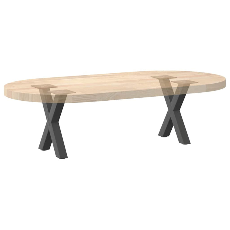 vidaXL 2 db antracitszürke X-alakú acél dohányzóasztal láb 37x(30-31) cm