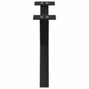 vidaXL 2 db fekete, X alakú acél dohányzóasztal láb 50 x (30-31) cm