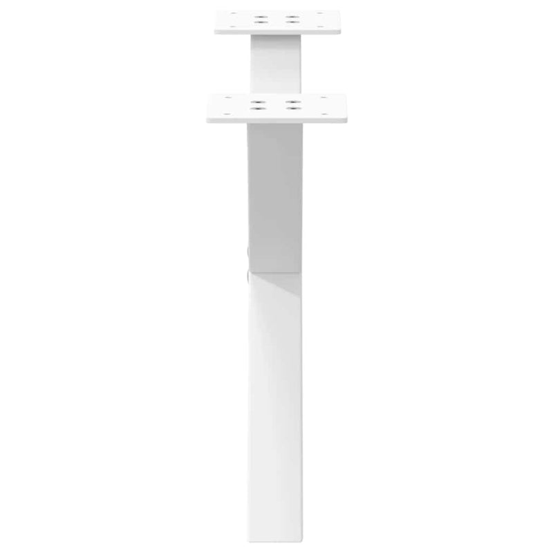 vidaXL 2 db fehér, X alakú acél dohányzóasztal láb 50 x (30-31) cm