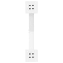 vidaXL 2 db fehér, X alakú acél dohányzóasztal láb 50 x (30-31) cm