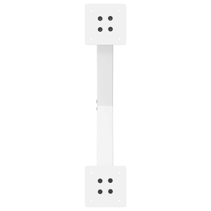 vidaXL 2 db fehér, X alakú acél dohányzóasztal láb 50 x (30-31) cm