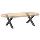 vidaXL 2 db antracitszürke X-alakú acél dohányzóasztal láb 50x(30-31) cm