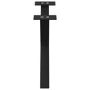 vidaXL 2 db fekete, X alakú acél dohányzóasztal láb 60 x (30-31) cm