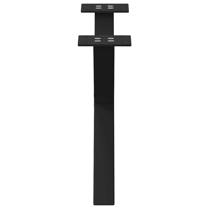 vidaXL 2 db fekete, X alakú acél dohányzóasztal láb 60 x (30-31) cm