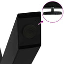vidaXL 2 db fekete, X alakú acél dohányzóasztal láb 60 x (30-31) cm