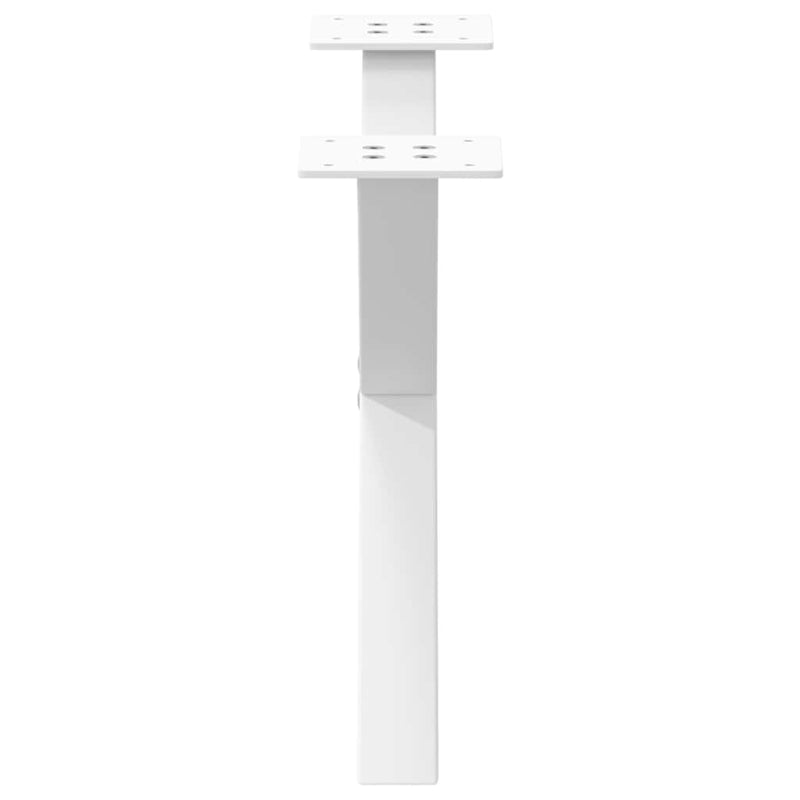 vidaXL 2 db fehér, X alakú acél dohányzóasztal láb 60 x (30-31) cm