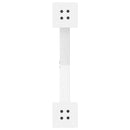 vidaXL 2 db fehér, X alakú acél dohányzóasztal láb 60 x (30-31) cm