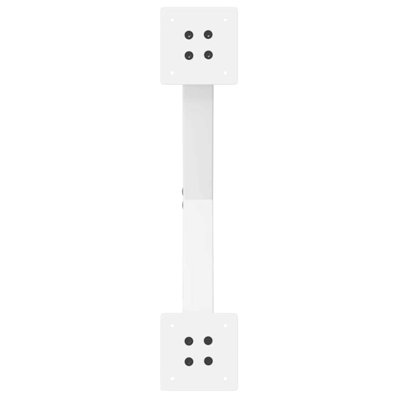 vidaXL 2 db fehér, X alakú acél dohányzóasztal láb 60 x (30-31) cm