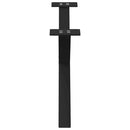 vidaXL 2 db fekete, X alakú acél dohányzóasztal láb 70 x (30-31) cm