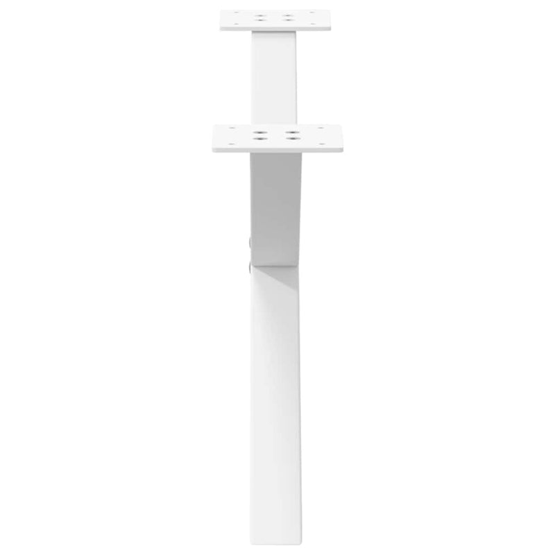 vidaXL 2 db fehér, X alakú dohányzóasztal láb 70 x (30-31) cm acél