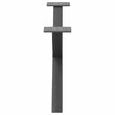 vidaXL 2 db antracitszürke X-alakú acél dohányzóasztal láb 70x(30-31) cm