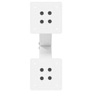 vidaXL 2 db fehér, X alakú acél dohányzóasztal láb 28 x (42-43) cm