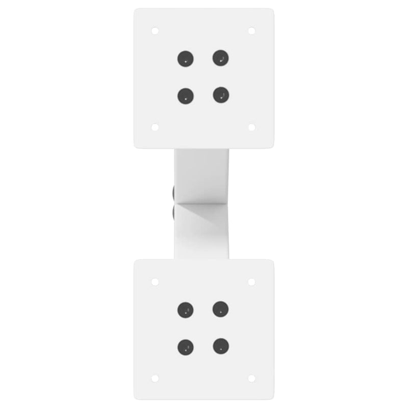 vidaXL 2 db fehér, X alakú acél dohányzóasztal láb 28 x (42-43) cm