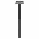 vidaXL 2 db antracitszürke X-alakú acél dohányzóasztal láb 28 x (42-43) cm